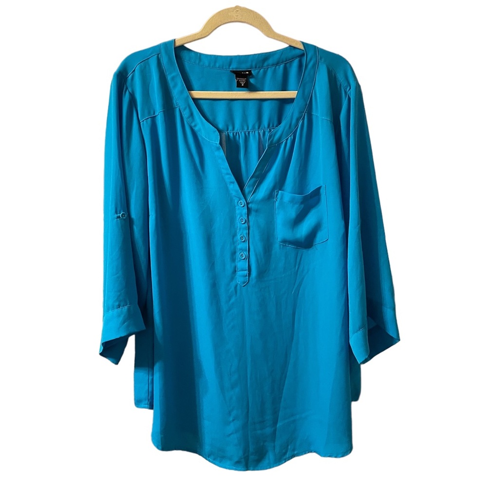 Torrid Harper Bright Blue Blouse
